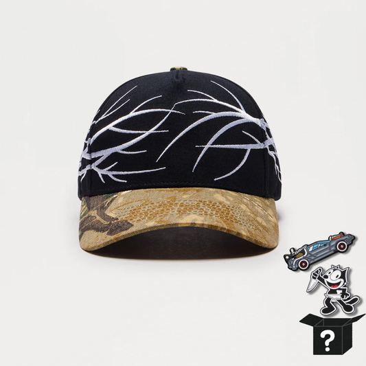 Branching Out Snapback Hat - Cream/combo+Pin