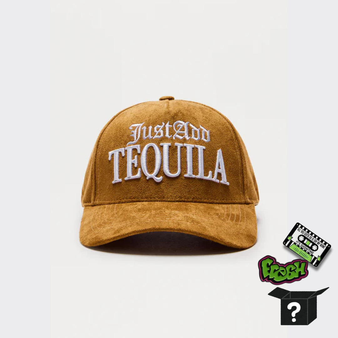 Just Add Tequila Snapback Hat - Black+Pin