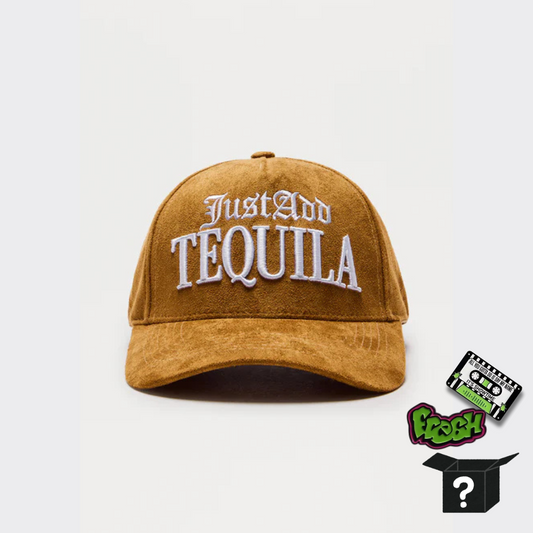 Just Add Tequila Snapback Hat - Khaki+Pin